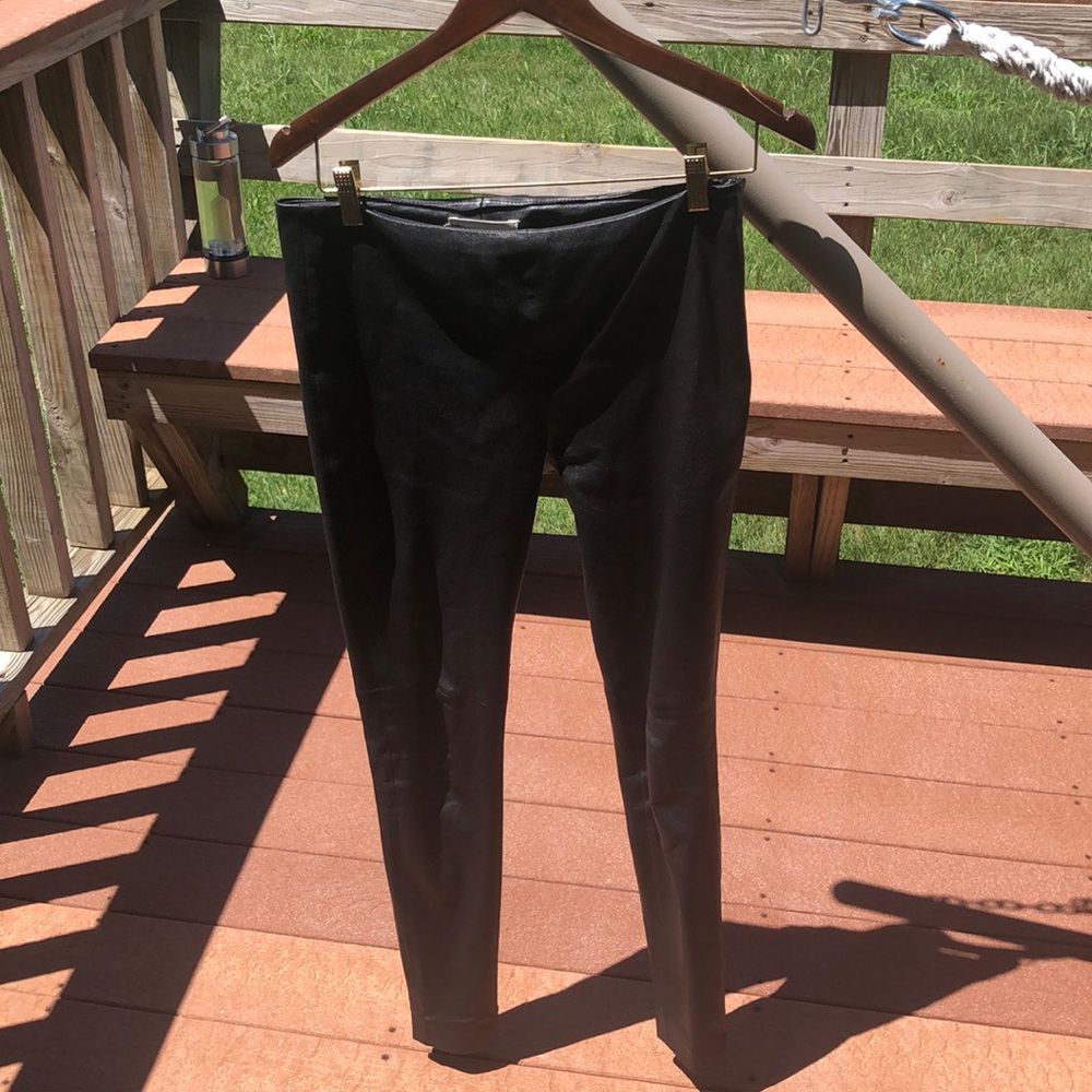 Real Leather Leggings- No Faux here size 2